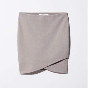 Aritzia Talula Taupe Wrap Skirt